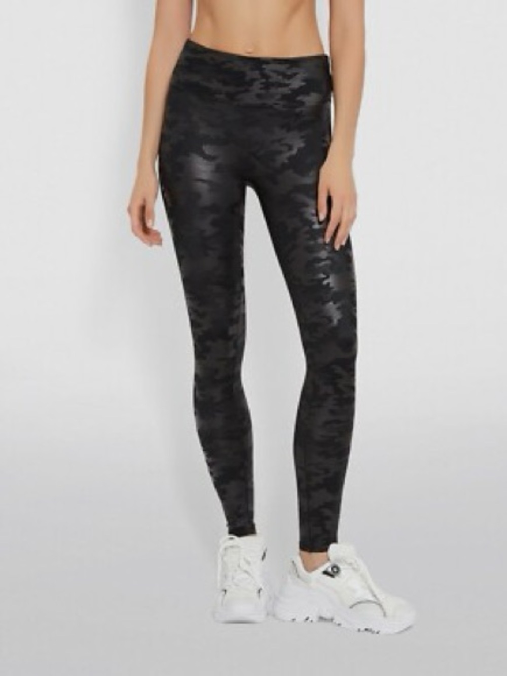 SPANX Black Camo High-Waist Leggings
